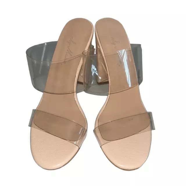 Only Maker clear double strap sandal heels 8.5