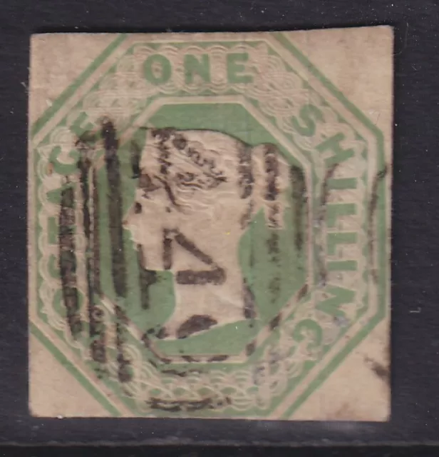 SG54 1/- Pale Green Cut Square(1)