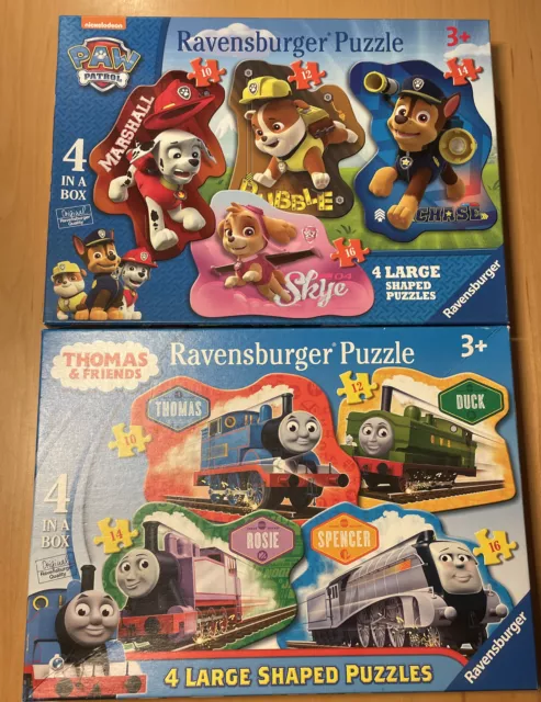 Ravensburger 4 In A Box Paw Patrol & Thomas & Friends Jigsaw Puzzles - 10-16 Pc