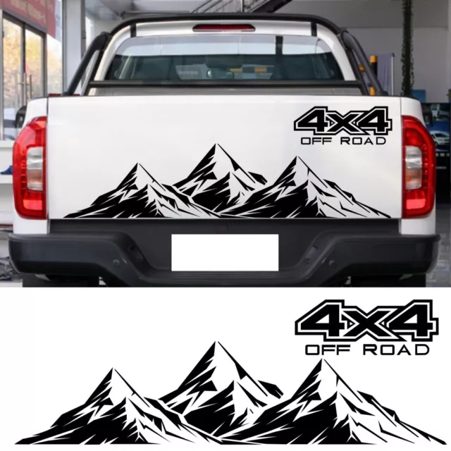 Vinyl 4X4 Mountain Car Side Door Sticker Decal Sport Truck SUV Off Road Decor