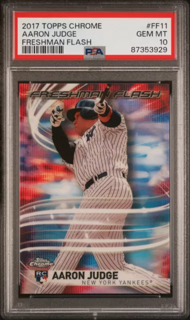 2017 Topps Chrome Aaron Judge Rookie Freshman Flash #FF11 PSA 10 GEM MINT