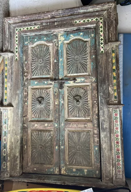 Teak Antique Indian Carved Wooden Doors