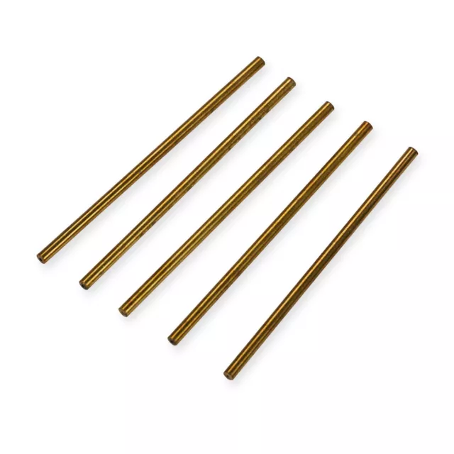 Brass hollow bushing wire x5 clock repairs clockmakers parts spares bush 3 x 1mm