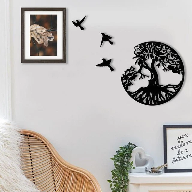 Komplizierte Metall Baum des Lebens Wandkunst 30CM Wandbehängung für Schlafzim