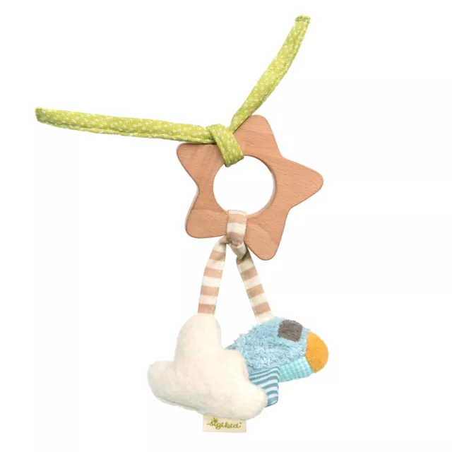 Sigikid 39359 Star Green Pendant and Rattle Grasping Toy