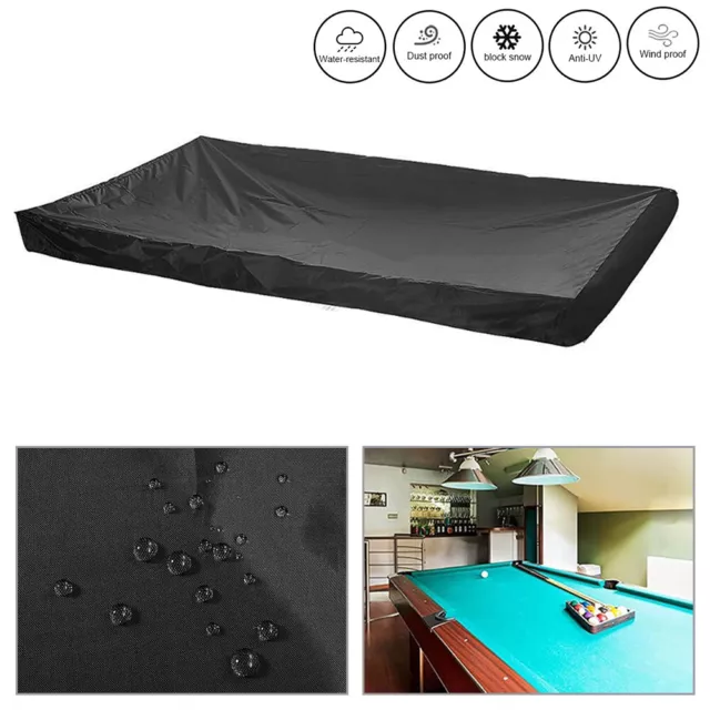 Heavy Duty Waterproof Billiard Pool Cover Anti-UV Snooker Table Dust Protector