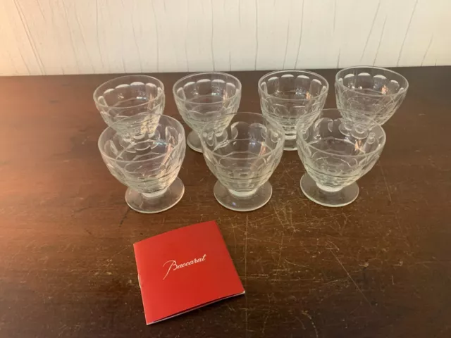 10 verres à eau modèle Charme cristal Baccarat h : 8.5 cm (prix à la pièce)