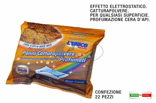 Panno Catturapolvere Unico Cf. 22 Pz. Cera D'api