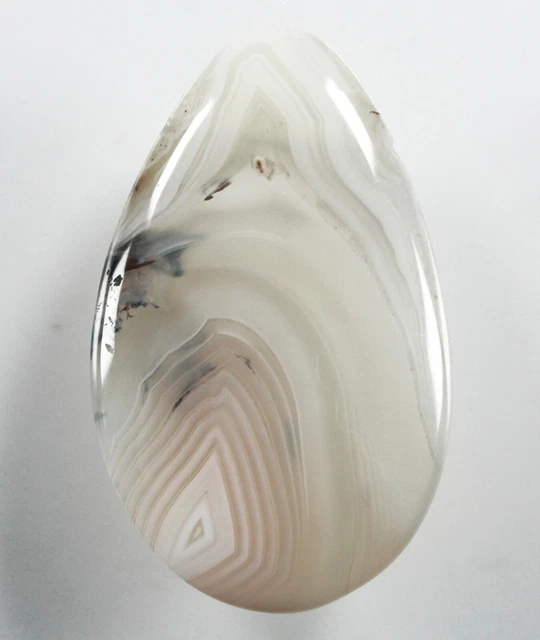 Lovely Translucent Montana Moss Agate 31x50mm Freeform Teardrop Focal Bead