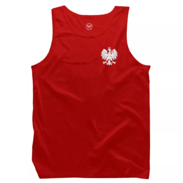 Gilet Polonia Tascabile Calcio Abbigliamento Sportivo Abbigliamento Polska Eagle Fan Regalo Serbatoio