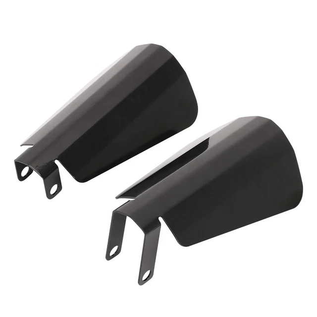 BLACK COFFIN CUT Hand Guard Guards for Dyna Baggers Electra Street Road