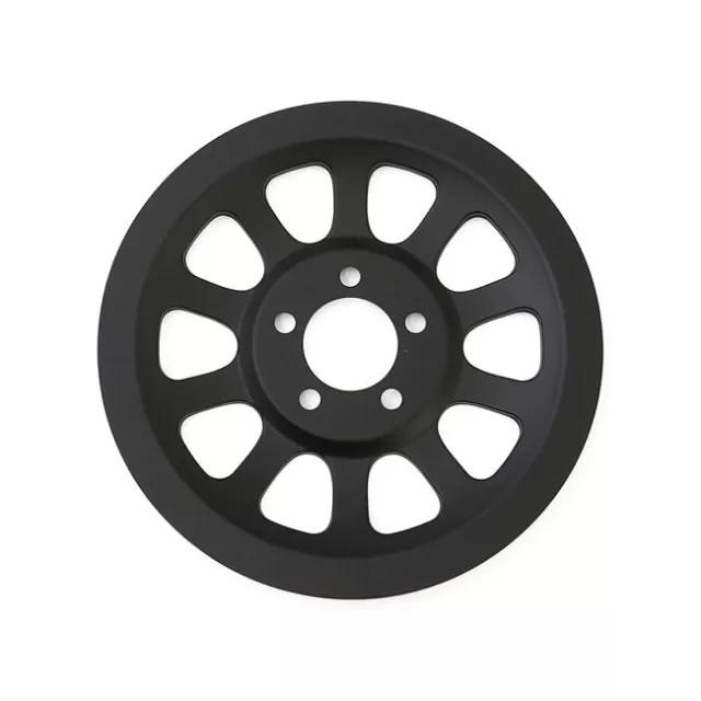 Pulley Cover Riemenrad Abdeckung schwarz für Harley Dyna 07-17 66 Zähne