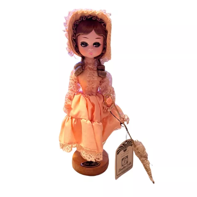 Collector’s Dolls By Bradley Miss April W/ Certificate Of  Authenticity Big Eyes