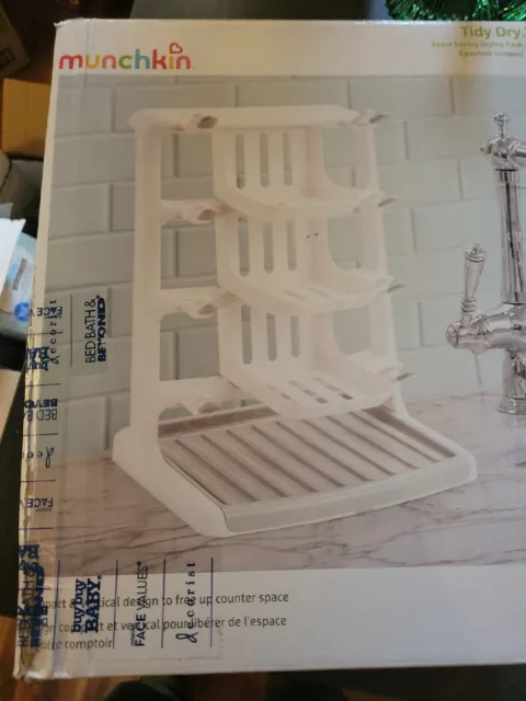 Munchkin Tidy Dry Space Saving Vertical Bottle Drying Rack (Damaged Box)