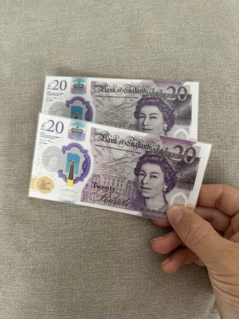 Novelty £20 Cash Bank Notes - Pack Of 10 - Placeholder/Placeholder Cards