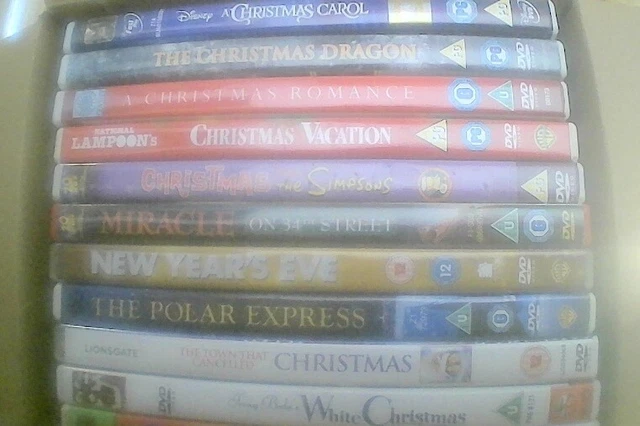 Christmas Movies -- Lot Of 10 Dvd Region 2