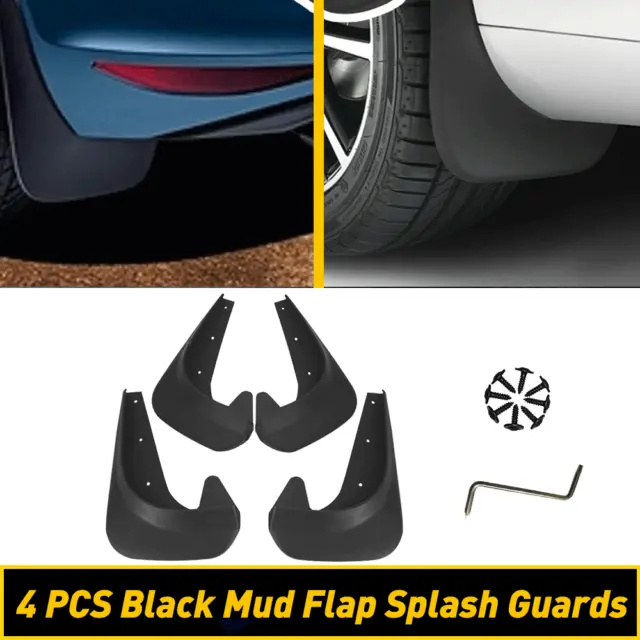 4 PCS Black Splash Guards Car Mud Flaps for Front Rear Tires Protector Car Parts