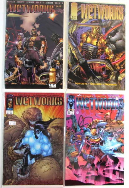 Wetworks Lot of 4 #1,4,13,18 Image (1994) 1st Series Comic Books