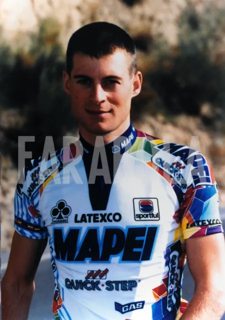 Photo de presse vintage Cyclisme,Tobias Steinhauser,1999,tirage 25 X 18 CM