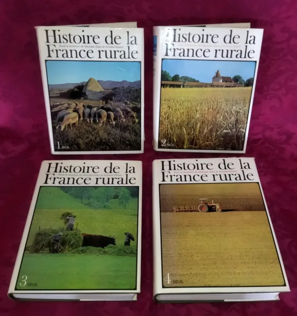 Histoire de la France rurale par Georges Duby et Armand Wallon 4 tomes Ed Seuil