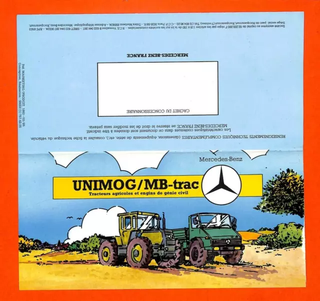 MERCEDES-BENZ / Prospectus Unimog / Tracteurs Agricoles EUR 9,90 ...