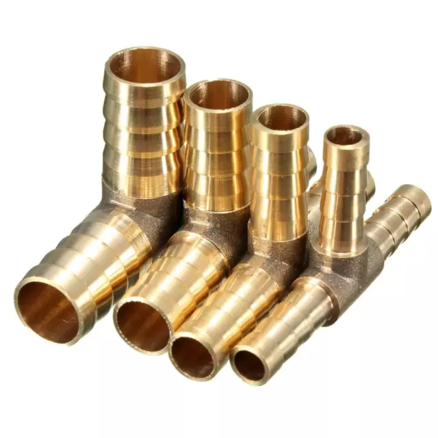 BRASS T JOINER Various Piece Fuel Hose Gas Joiner TEE CONNECTOR (VARIOUS SIZE) 2