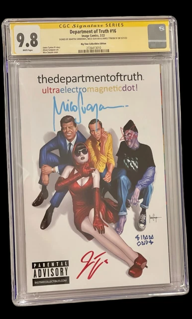 Department Of Truth #16 Mico Suayan "Canceled" Variant 3X Signed Cgc 9.8! Rare!