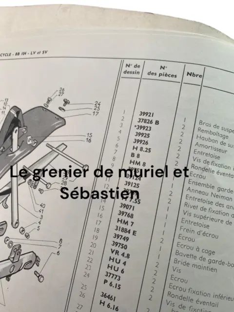 Ancien Catalogue De Pièces Et Accessoire Mobylette Peugeot 104 Pas Motobecane 3