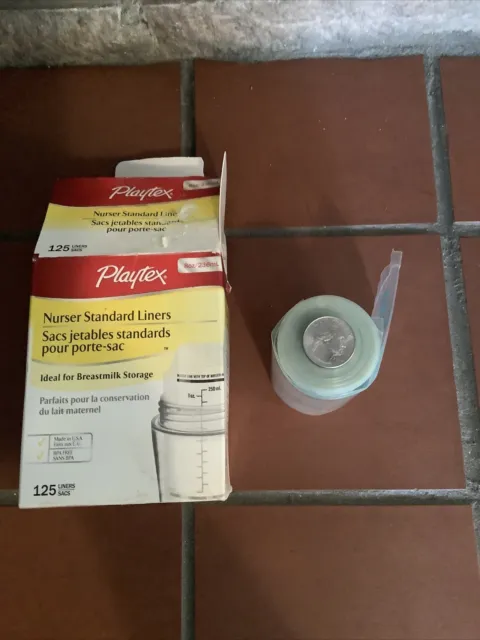 Playtex Baby Nurser System Bottle Liners Disposable 8oz 125 Count Damaged Box