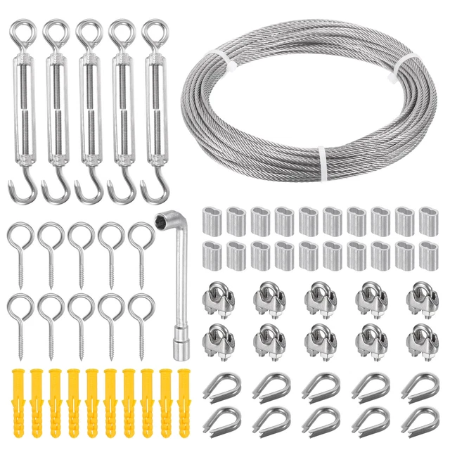 Produktbild von M10 Drahtspanner Set Aus Edelstahl – 4 Spannschlösser Für Seile, Wäscheleinen & Geländer