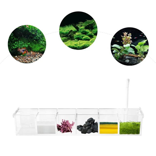USA Fish Tank Acrylic External Hang On Aquarium Filter Box without Water Pump