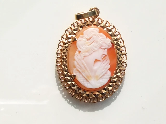 Grand Pendentif Porte-photos Ancien 1920/30 En Alpacca Avec émail Rose + Chaîne Argent