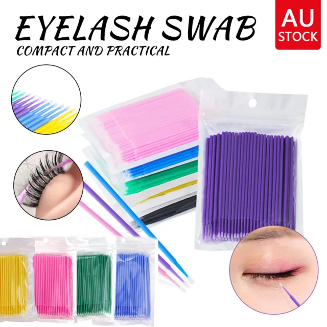 Micro Brush Disposable Extension Make up Stick Eyelash Applicator Mascara Wands