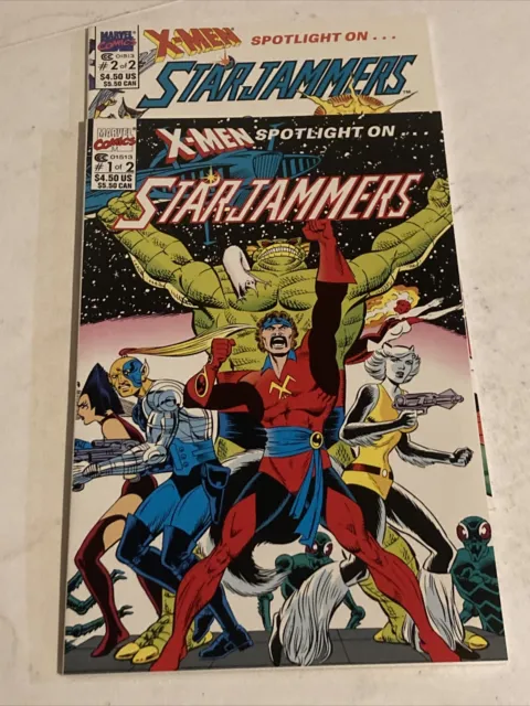 X-MEN SPOTLIGHT ON STARJAMMERS # 1 & # 2 Marvel Comic Books G/VG 1990 Copper Age 19