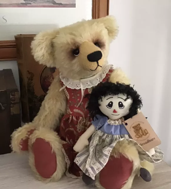 Artist Bears By Threadbears “Louisa” Mohair Beautifully Handmade Free Post Aust 2