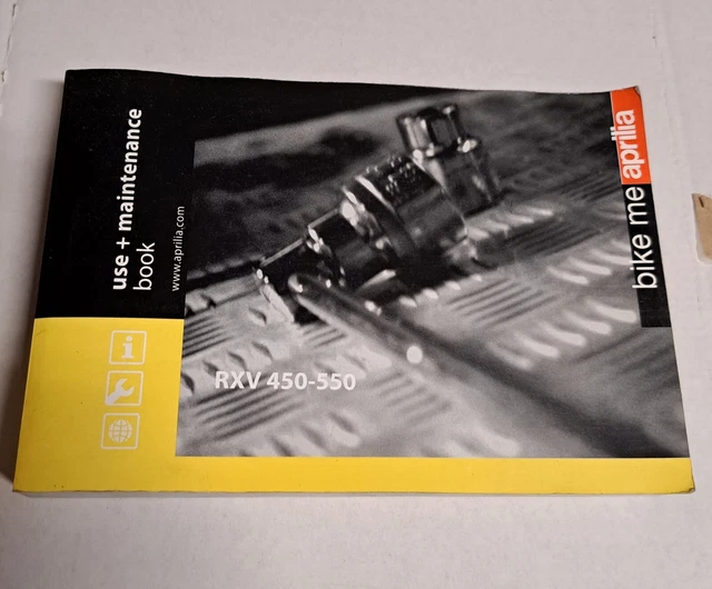 APRILIA RXV 450 550 ONWNER'S Manual LIBRETTO USO E MANUTENZIONE HANDBUCH USE