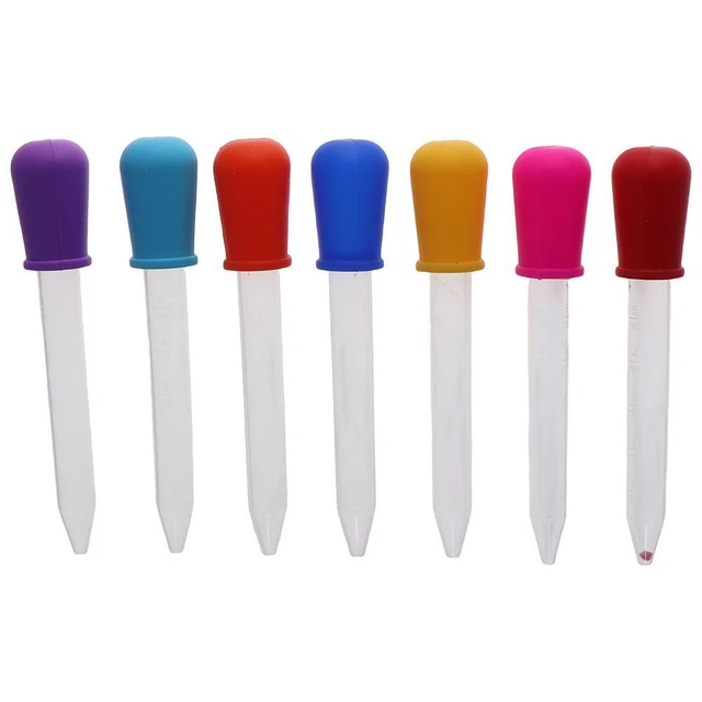 8 couleurs Compte-gouttes liquides  Moules à bonbons pour enfants
