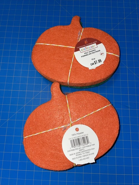 Creatology 30 formas de fieltro calabaza verde naranja