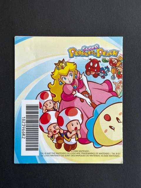 Super Princess Peach Official Artwork NINTENDO DS Unscratched VIP Code  Super Princess Peach