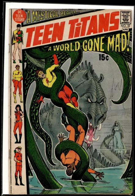 1971 Teen Titans #32 1st Gnarrk DC Comic