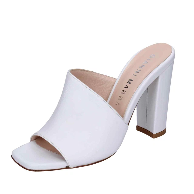 Chaussures Femme GIANNI MARRA 39 Ue Sandales Blanc Cuir BF936-39