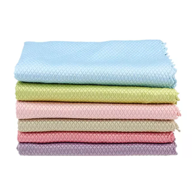 Reusable Kitchen Magic Rag Streak-Free 10Pcs/set Diamond Lattice Cleaning Cloth