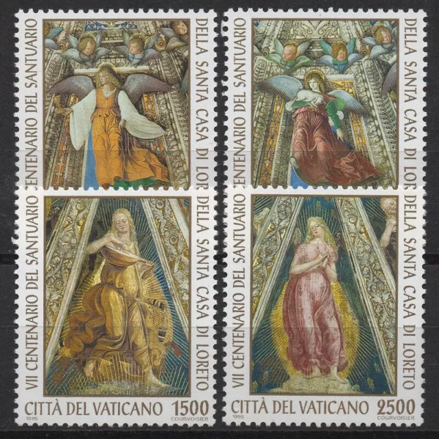 Vatican 1995 Sc# 973-976 Mint MNH artwork from vaults of Sacristy angel stamp