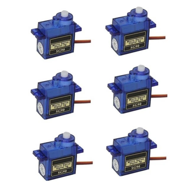 6 - 9G SG90 Micro Servo Moteur for RC Robot Hélicoptère Avion Aircraf