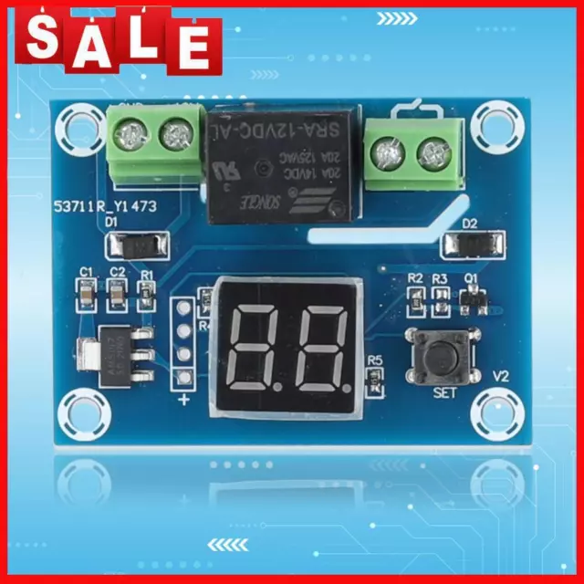 XH-M662 Countdown Timer Module DC12V LED Display for Home Appliance Controls