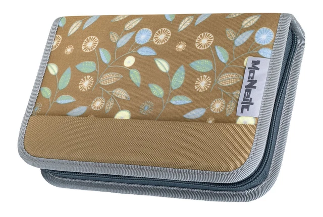 McNeill Pencil Case with Pens Federmäppchen Mäppchen Greta senfgelb hellblau