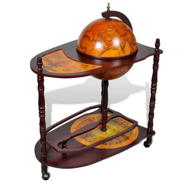 Globe Bar Cabinet with Table Trolley D3V9
