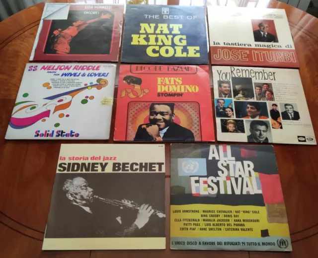 Lotto 8 Dischi Vinile Classici: Liza Minelli , Sidney Bechet ,  Nelson Riddle E.