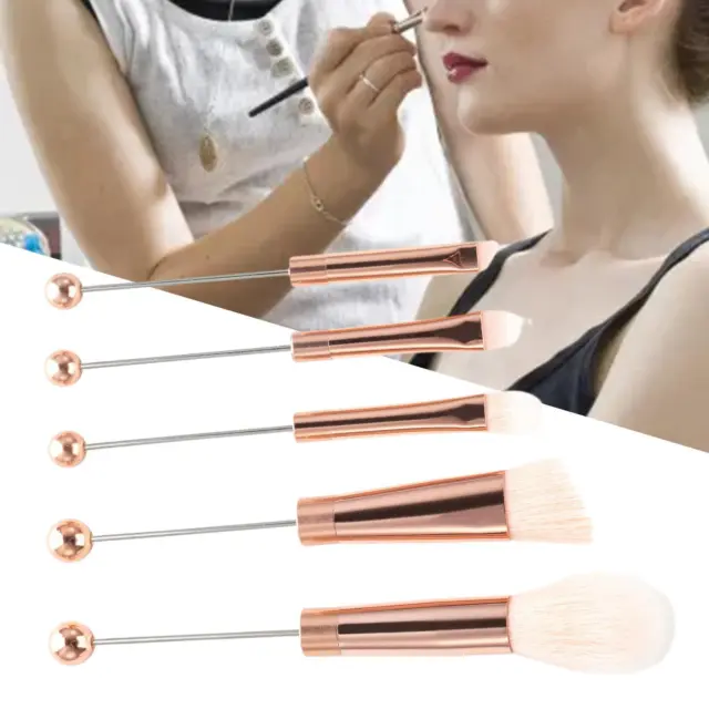5Pcs Beaded Eyeshadow Brush Eyeshadow Cosmetic Brushes for Lady Women Sister