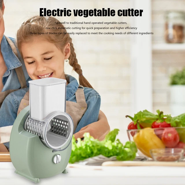 3IN1 ELECTRIC VEGETABLE Slicer Household Kitchen Potato Shredder (Green) UK £28.19 PicClick UK